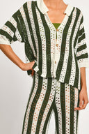 Camisa Tejida Laurent Green Stripes - 2532 - Encantadore