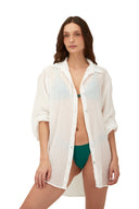 Salida De Baño Camisa White Akumal C18002