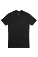 Camiseta Hombre Algodón Negra - Redflag