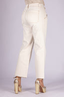 Pantalón Denim Culotte Mid Rise Hueso - 24010351 - Project Denim