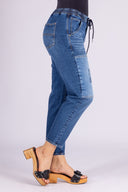 Pantalón Denim Mom Low Rise Índigo - 2401327- Project Denim