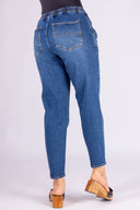 Pantalón Denim Mom Low Rise Índigo - 2401327- Project Denim