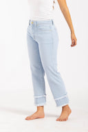 Pantalón Denim Culotte Mid Rise Índigo - 2402341 - Project Denim