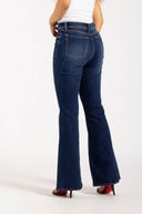 Pantalón Denim Índigo Flare High Rise - 2402364 - Project Denim