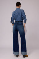 Pantalón Denim Wide Leg High Rise - 25013123 - Project Denim