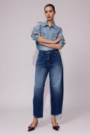 Pantalón Denim Barrel MId Rise - 2501338 - Project Denim