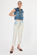 Pantalón Denim Straight High Rise Crudo - 2502313233 - Project Denim