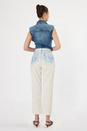 Pantalón Denim Straight High Rise Crudo - 2502313233 - Project Denim