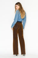 Pantalón Denim Wide Leg Hip Loose Café - 2602317 - Project Denim