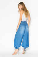 Pantalón Denim Barrel High Rise Indigo - 2602335 - Project Denim