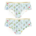 Panty Espiga Azul Cachetero - Ropa Interior