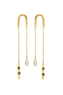 Aretes Pincelada En U - AR30120 - Lala Galeria