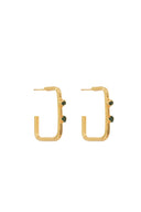 Aretes Candonga Cuadrada Muralla - C3095 - Lala Galeria