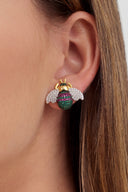 Aretes Topos Abejitas Apis Esmeralda - AES39731W-V - Senda