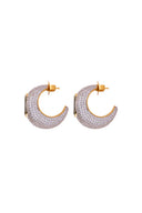 Aretes Candongas Sublime Misi Pave Esmerald Hoop Earring - ARI155D-1 - Senda