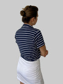 Short Sleeve Striped Polo Sports Shirt - Volley