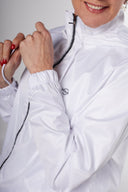 Chaqueta Deportiva Mujer Blanca Reflectiva Forro - Volea