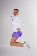 Chaqueta Deportiva Mujer Blanca Reflectiva Forro - Volea