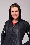 Chaqueta Deportiva Mujer Negra Reflectiva - Volea