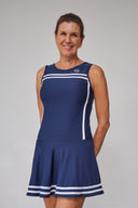 Vestido Extrema Navy Línea Blanca - Volea
