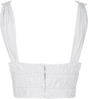 Crop Top Samia White Blouse - 20253 - Encantadore