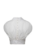 Crop Top Bea White Blouse - 20272 - Encantadore