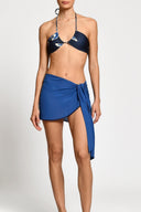 Pareo Corto Saskia Embroided Blue - 2633 - Encantadore