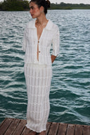 Falda Larga Siro Ivory Knitted - 2637 - Encantadore