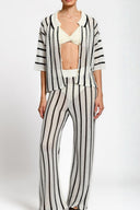 Camisa Laurent Black Stripes Knitted - 2664 - Encantadore