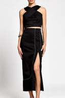 Crop Top Cate Black - 2666 - Encantadore