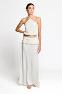 Crop Top Sylvia Ivory Knitted- 2749 - Encantadore