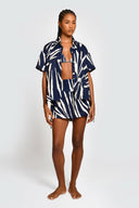 Shorts Nella Navy Shells - 2820 - Encantadore