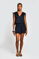 Crop Top Cleo Navy - 2821 - Encantadore