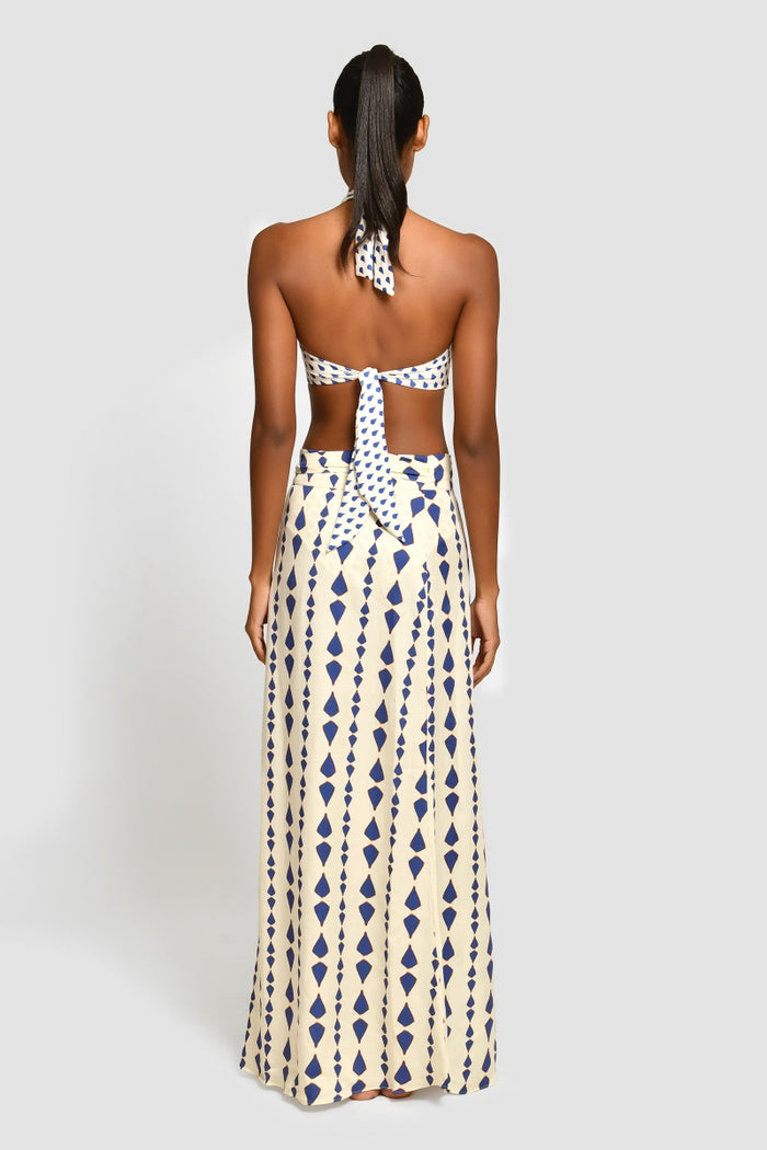 Falda Larga Eleonora Mollis Blue - 2912 - Encantadore