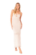 Vestido Largo Tejido Greta Sand - 9358 - Kibys