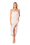 Vestido Largo Odette Blanco - 9434 - Kibys