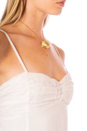 Vestido Largo Odette Blanco - 9434 - Kibys