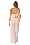 Crop Top Zaria Off White & Sage - 9506 - Kibys