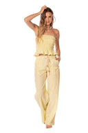 Crop Top Amira Butter Yellow - 9514 - Kibys