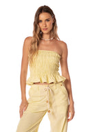 Crop Top Amira Butter Yellow - 9514 - Kibys