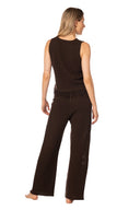 Crop Top Chaleco Kassandra Knit Chocolate - 9603 - Kibys