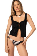 Crop Top Ancestral Lines Dolly - 9630 - Kibys