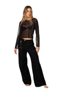 Crop Top Ancestral Lines Carlota Mesh - 9633 - Kibys