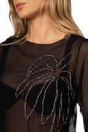 Crop Top Ancestral Lines Carlota Mesh - 9633 - Kibys
