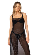 Vestido Largo Ancestral Lines Gio Mesh - 9634 - Kibys