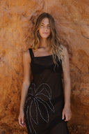 Vestido Largo Ancestral Lines Gio Mesh - 9634 - Kibys