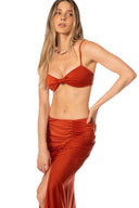 Falda Larga Lea Terracota - 9645 - Kibys