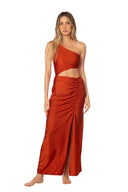 Falda Larga Lea Terracota - 9645 - Kibys