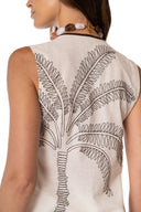 Crop Top Chaleco Eden Vest Embroidery Blush Coast - 9658 - Kibys