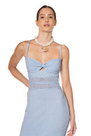 Vestido Largo Greta Knit Nacar - 9707 - Kibys